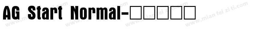 AG Start Normal字体转换